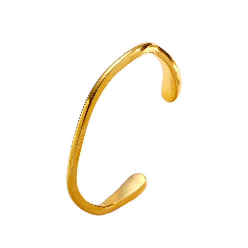 Offenes Armband aus Edelstahl im Instagram-Stil – Bild 5 | LuxeStyle