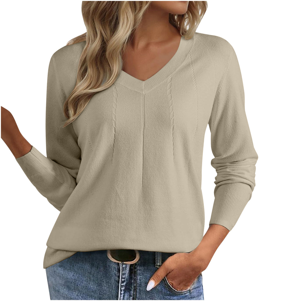 V-Ausschnitt Pullover Slim Fit