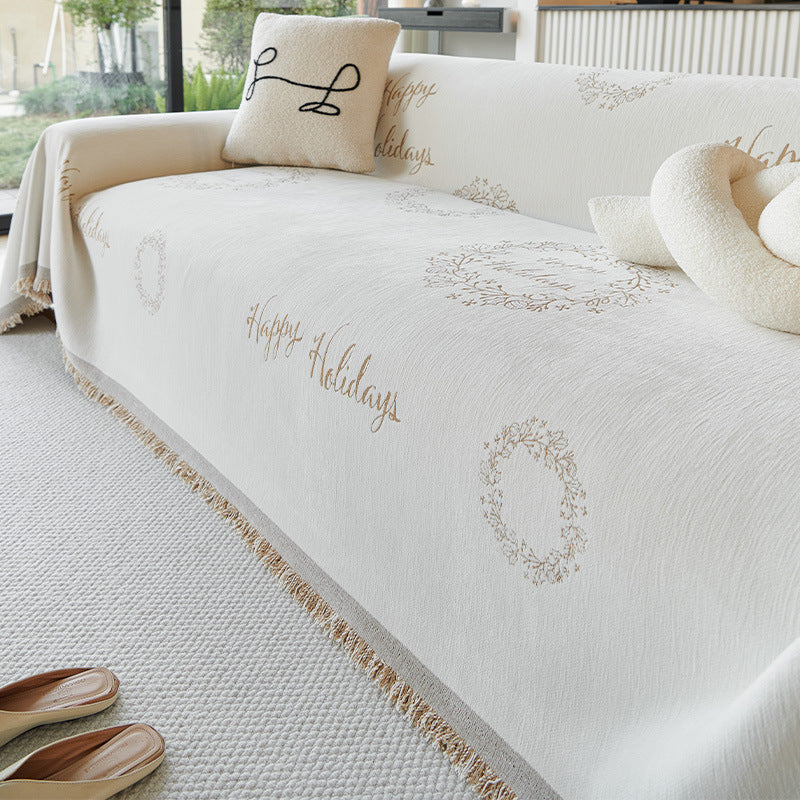 Chenille Sofaüberwurf für alle Jahreszeiten – Ansicht 5