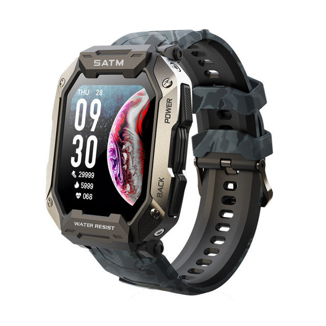 Smartwatch mit Silikonarmband für Freizeit – Bild 3 | LuxeStyle