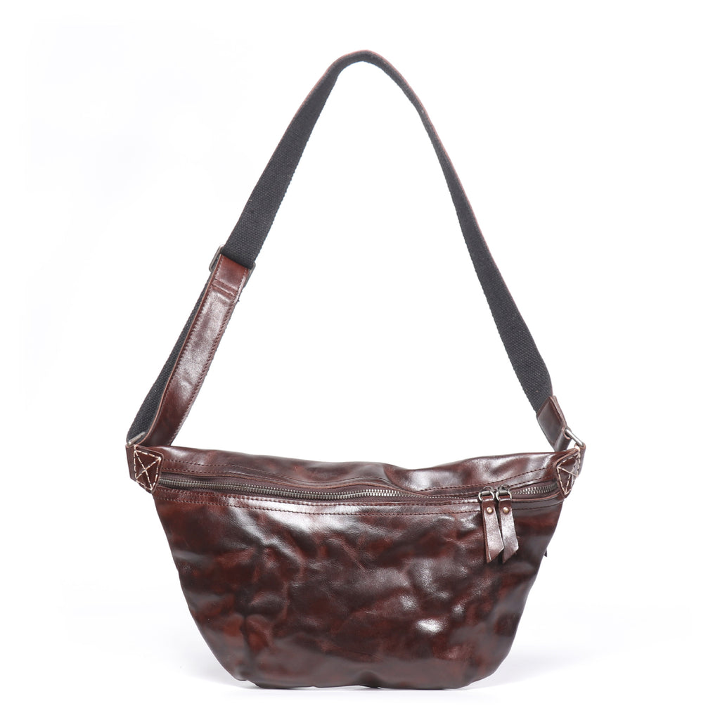 Retro Männer Crossbody Tasche mit Skullschnur | LuxeStyle
