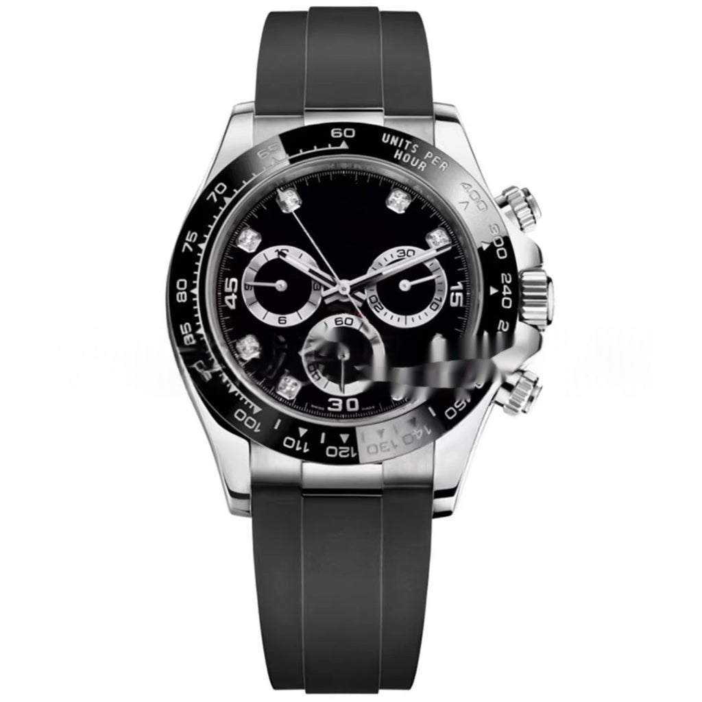 Sportliche Herrenuhr mit Kautschukarmband