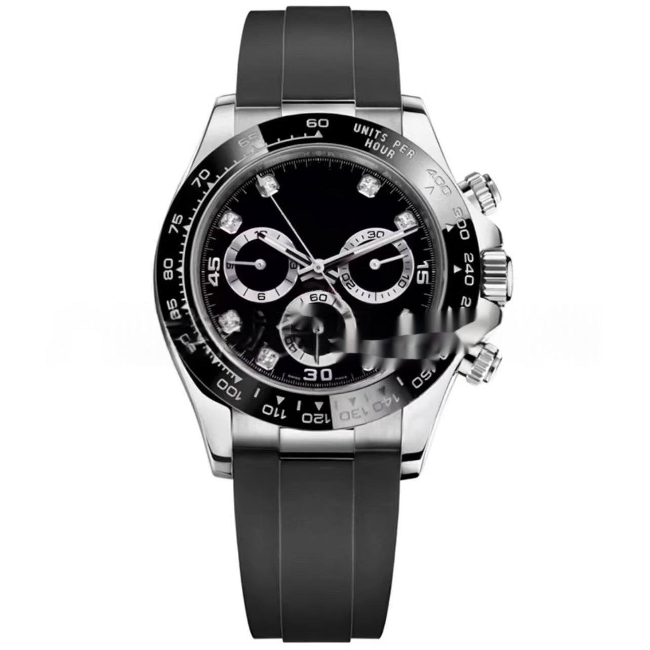 Sportliche Herrenuhr mit Kautschukarmband