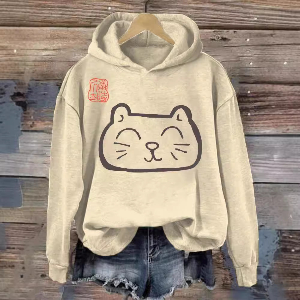 3D Digitaldruck Hoodie für Damen