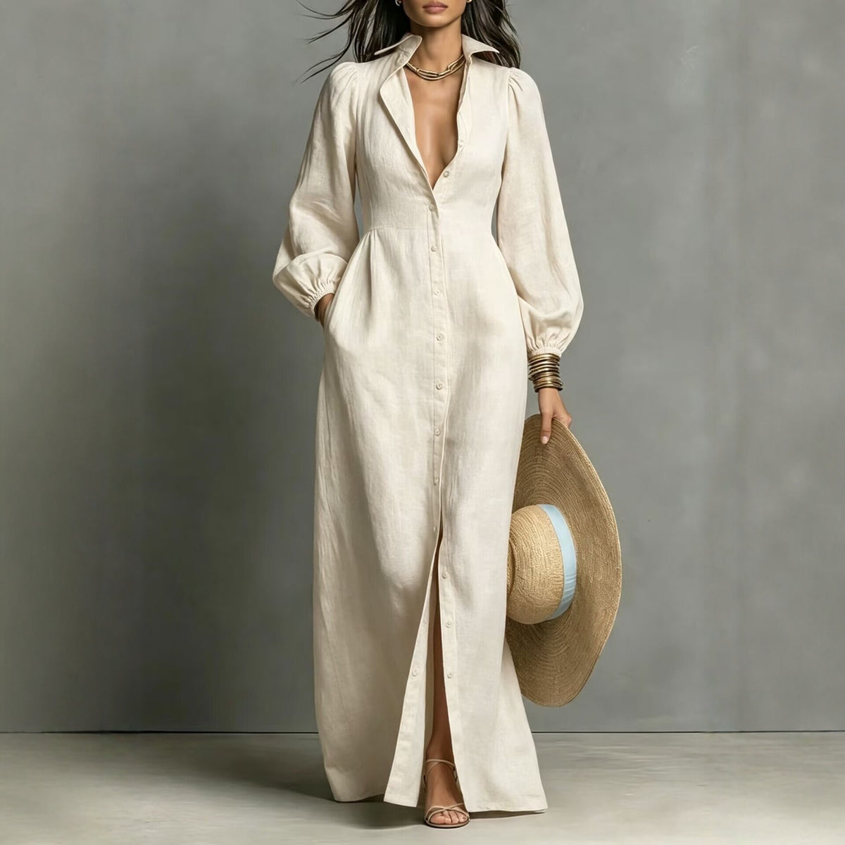 Long Shirt Dress Damen – Elegant & Vielseitig – Bild 9 | LuxeStyle