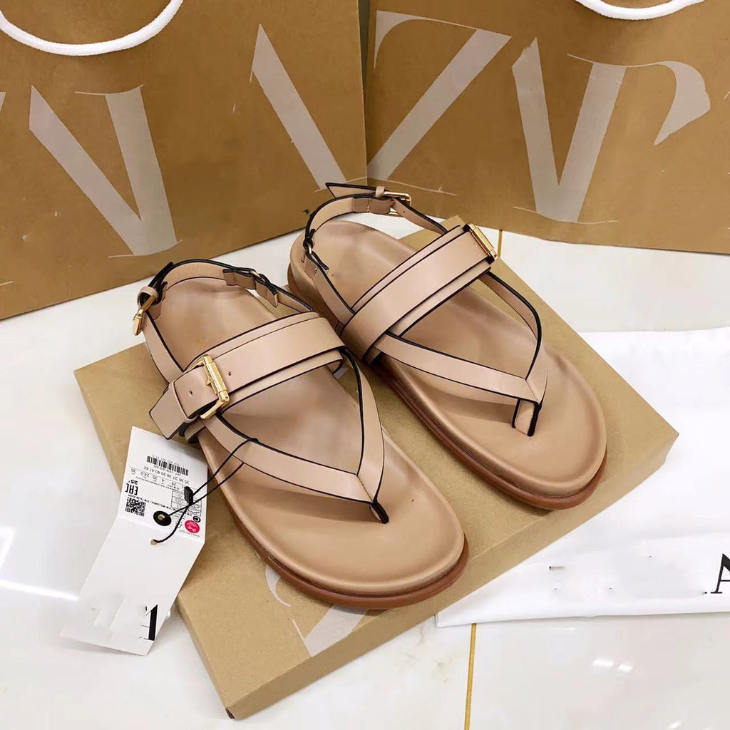 Chunky Casual Sandalen mit Kreuzriemen