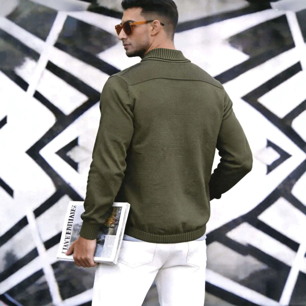 Herren Strick-Cardigan mit Schalkragen