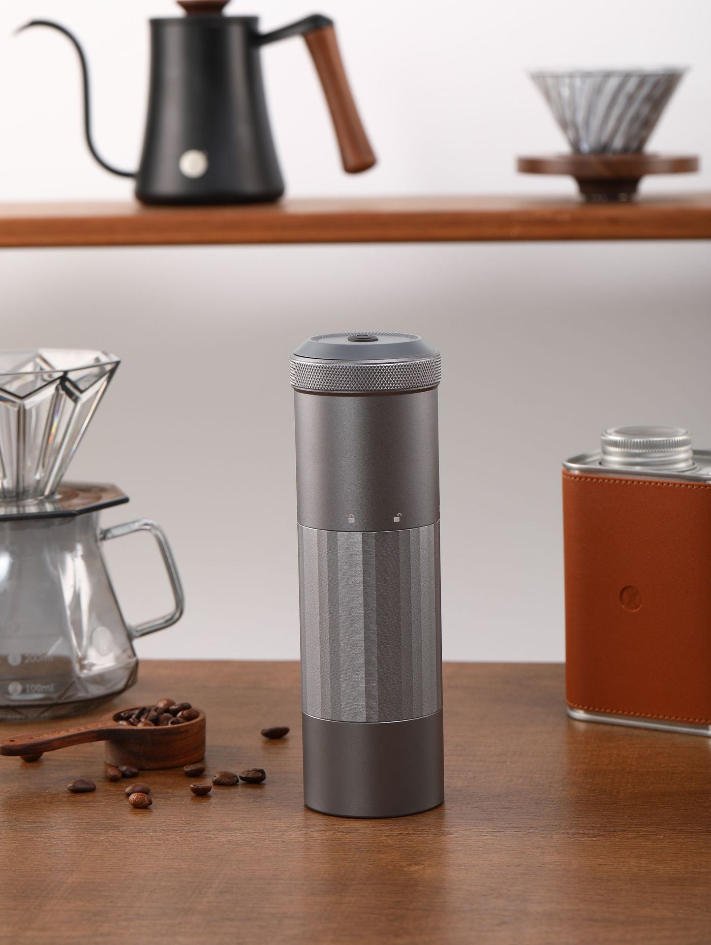 Kabellose Kaffeemühle mit USB-Ladefunktion