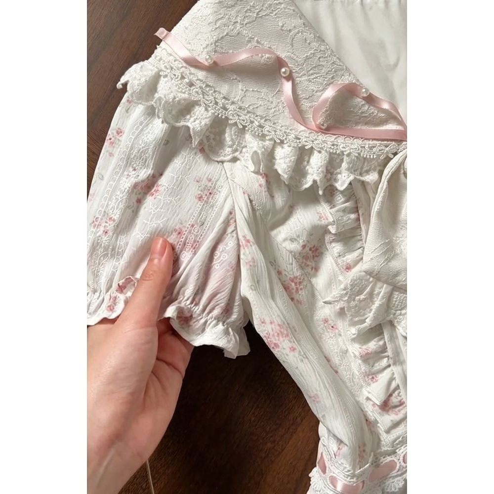Milch-Pfirsichblüten-Kleid | LuxeStyle