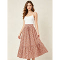 Boho-A-Linien-Rock mit hoher Taille – Ansicht 7