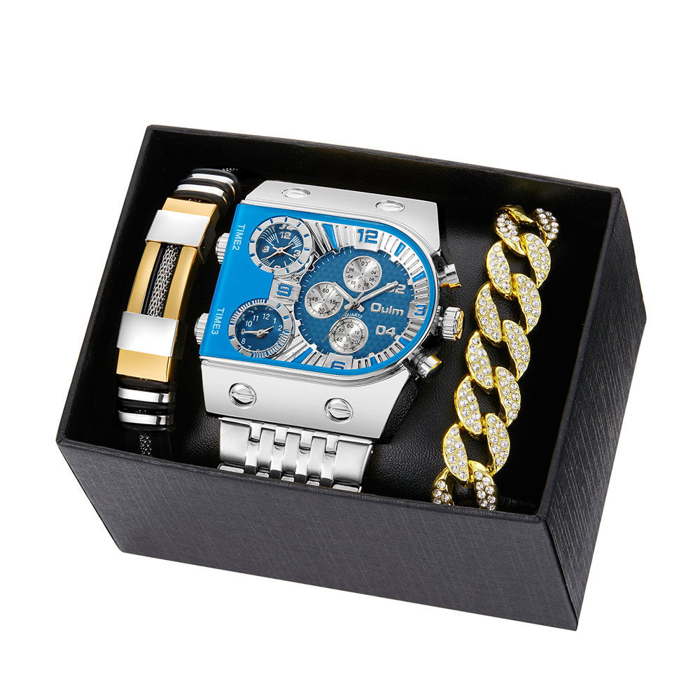 Männliche Armbanduhr mit mehreren Zeitzonen