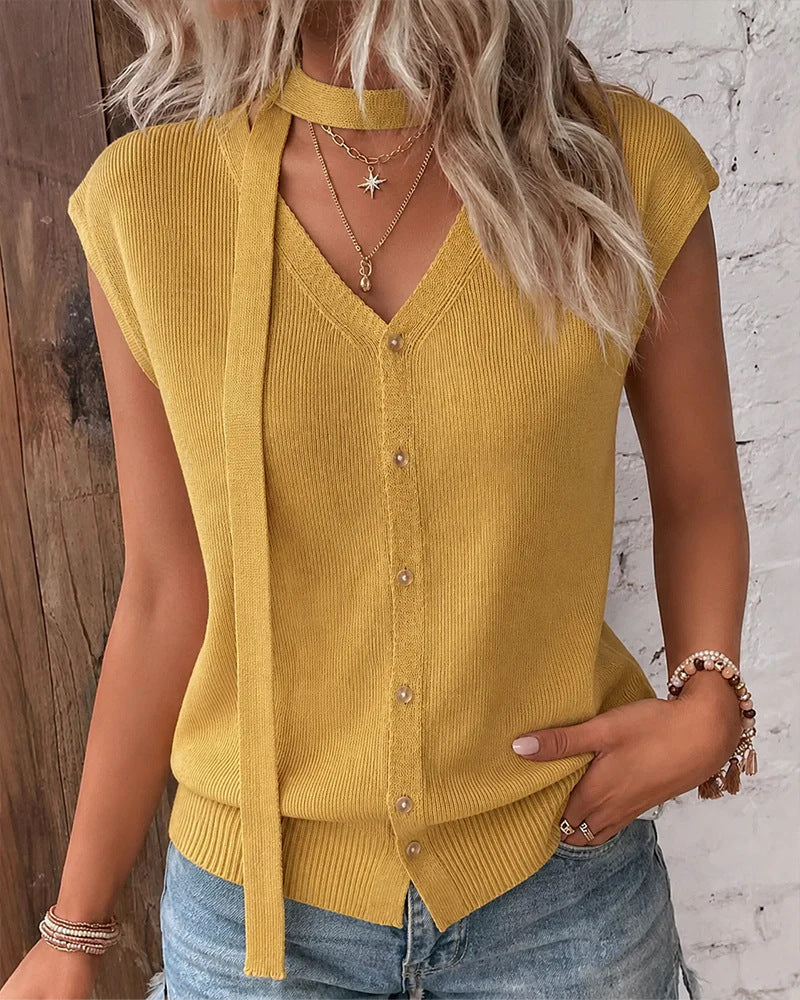 V-Ausschnitt Cardigan