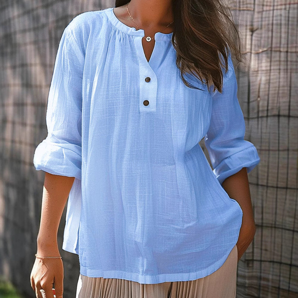 Gestreifter Vintage Pullover aus Baumwolle