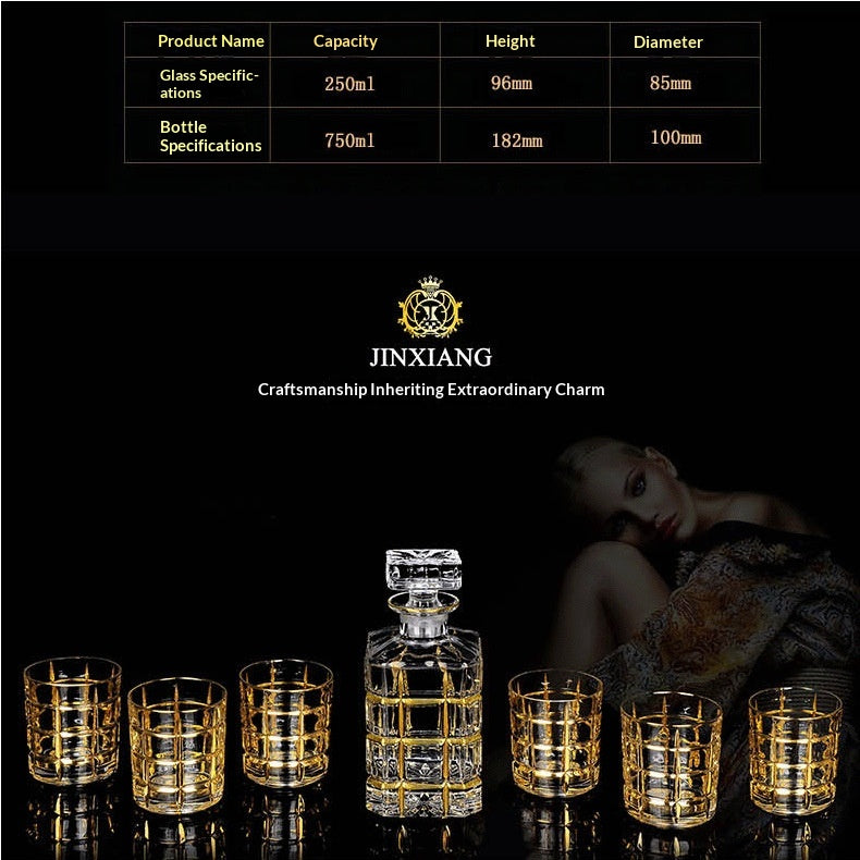 Kristall Whiskey Tassen Set