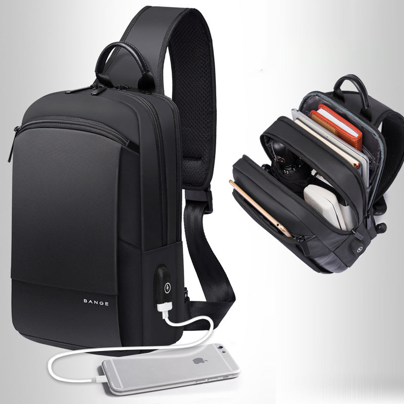 USB-Brusttasche aus Oxford-Stoff – Bild 4 | LuxeStyle
