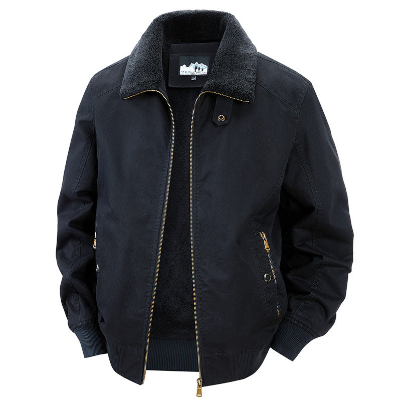 Fleecegefütterte Baumwolljacke für Herren – Bild 9 | LuxeStyle