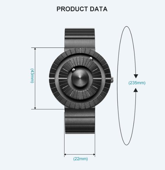 Magnetische Perlen-Herrenuhr mit Edelstahlarmband | LuxeStyle