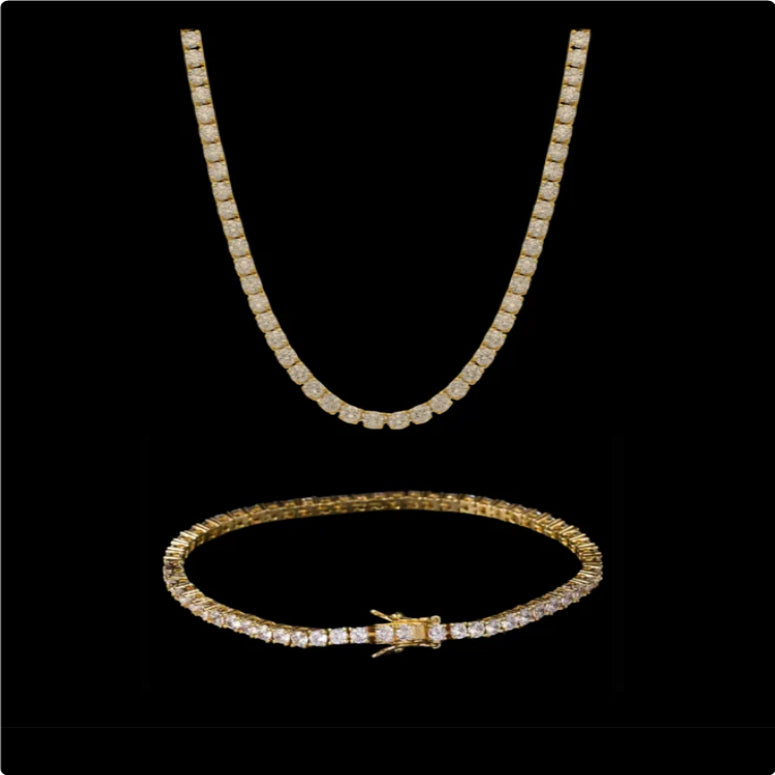 Herrenarmband mit Zirkonia, 3mm | LuxeStyle