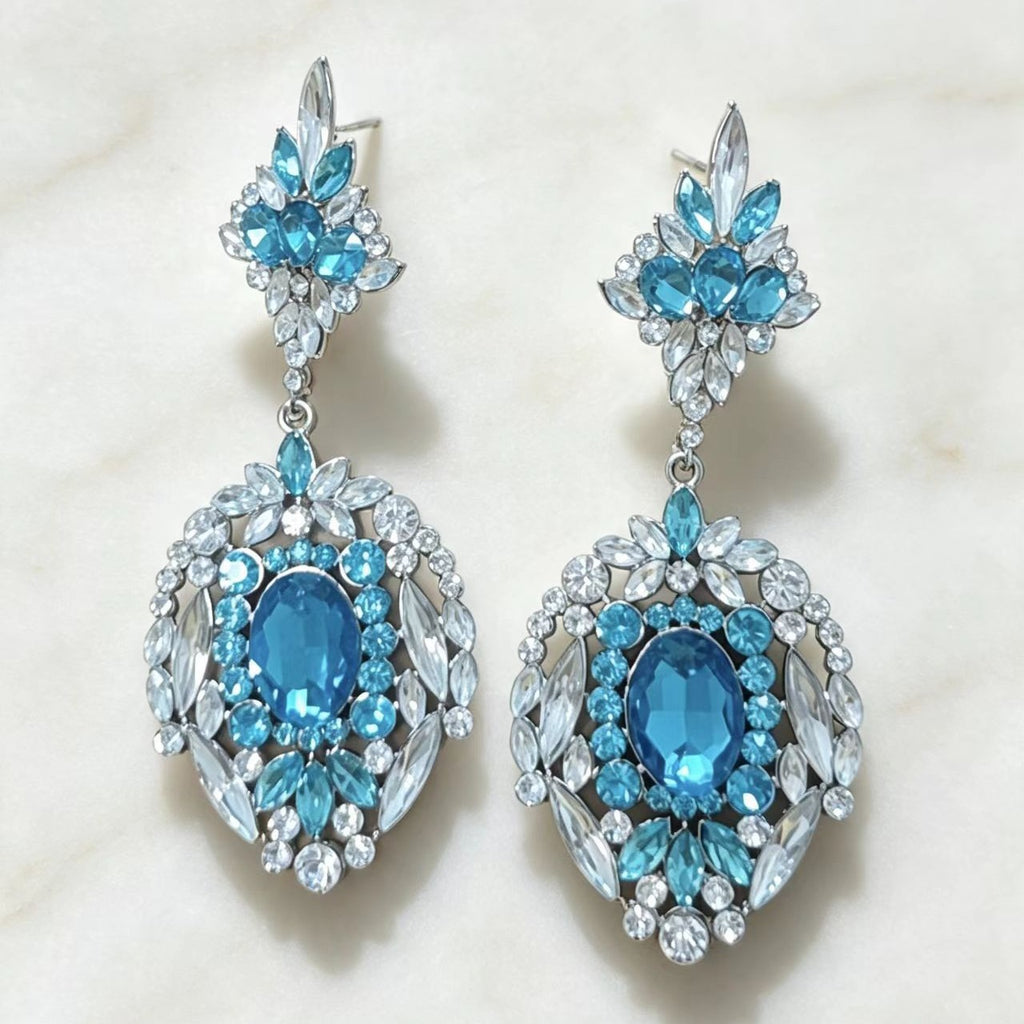 Ohrhänger mit Marquise-Diamanten & mehreren Lagen – Bild 1 | LuxeStyle