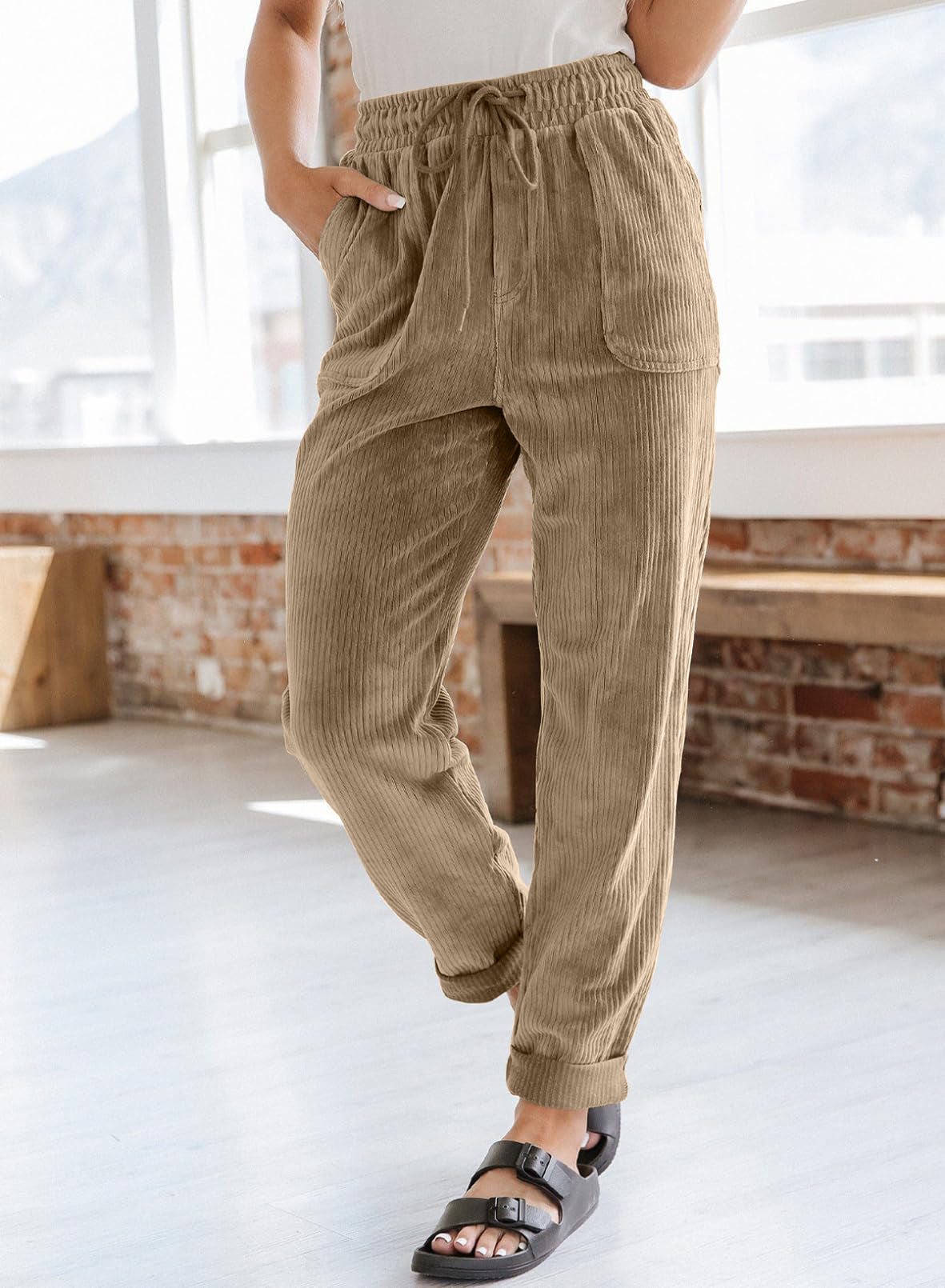 Cords Hose Damen, weiter Schnitt