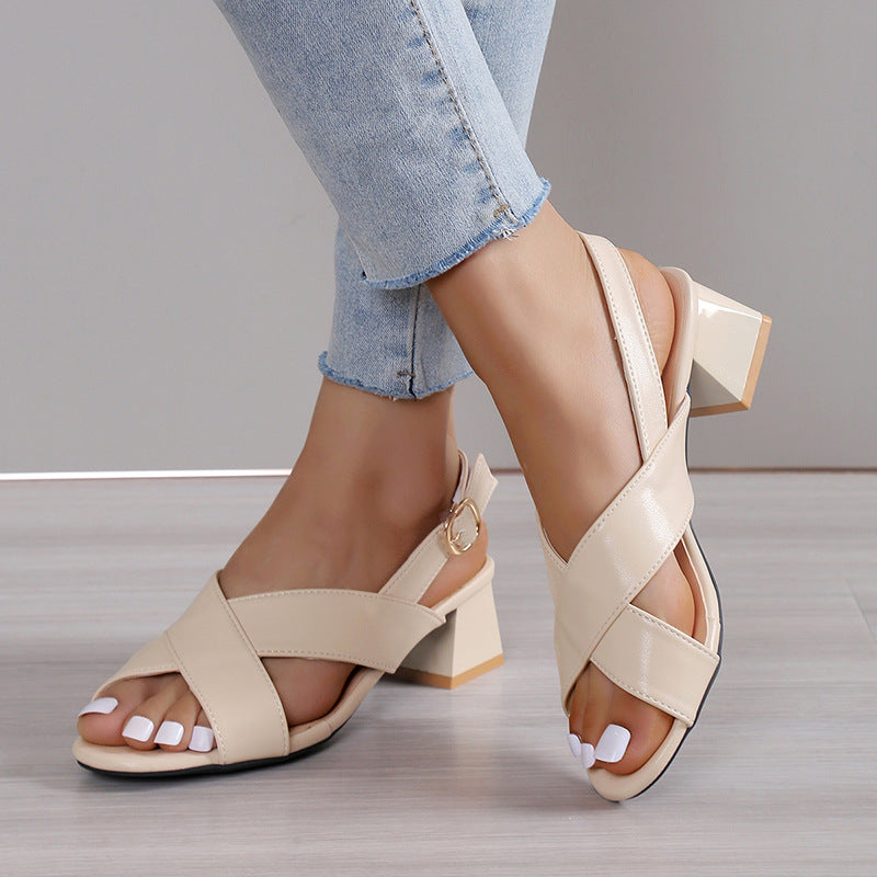 Ankle-Strap Sandalen mit Chunky-Heel – Bild 3 | LuxeStyle