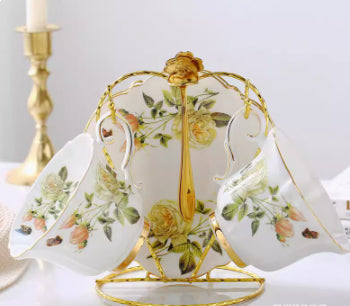 Bone China Tassenset «European» – Bild 2 | LuxeStyle