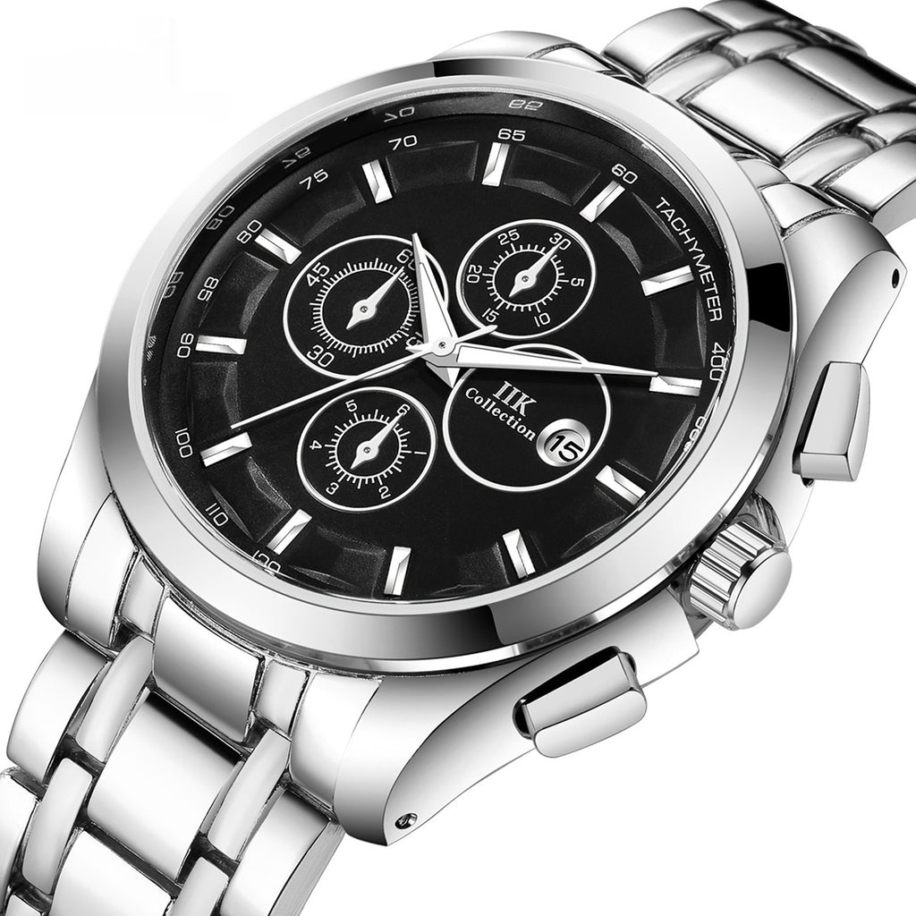 Luminöse Herrenquarzuhren mit Alloy-Armband