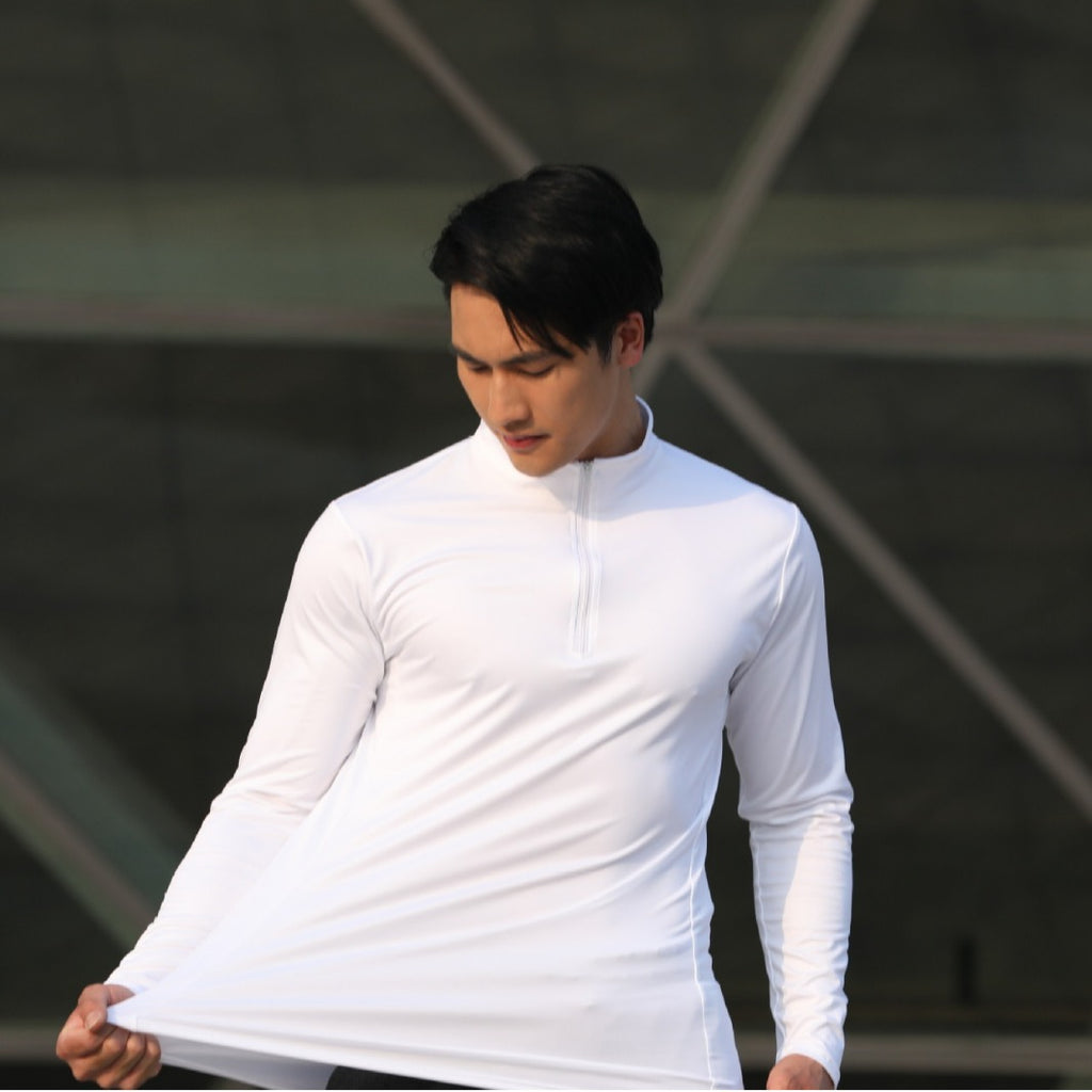 Herren Kompressionsshirt mit Reissverschluss