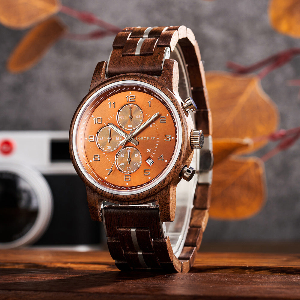 Herrenuhr aus Holz