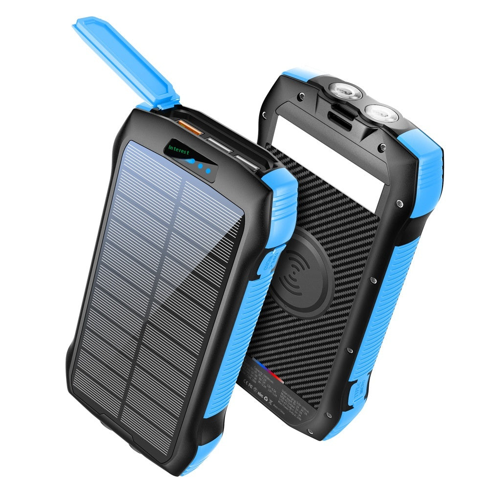 Wasserdichte Solar Powerbank mit LED