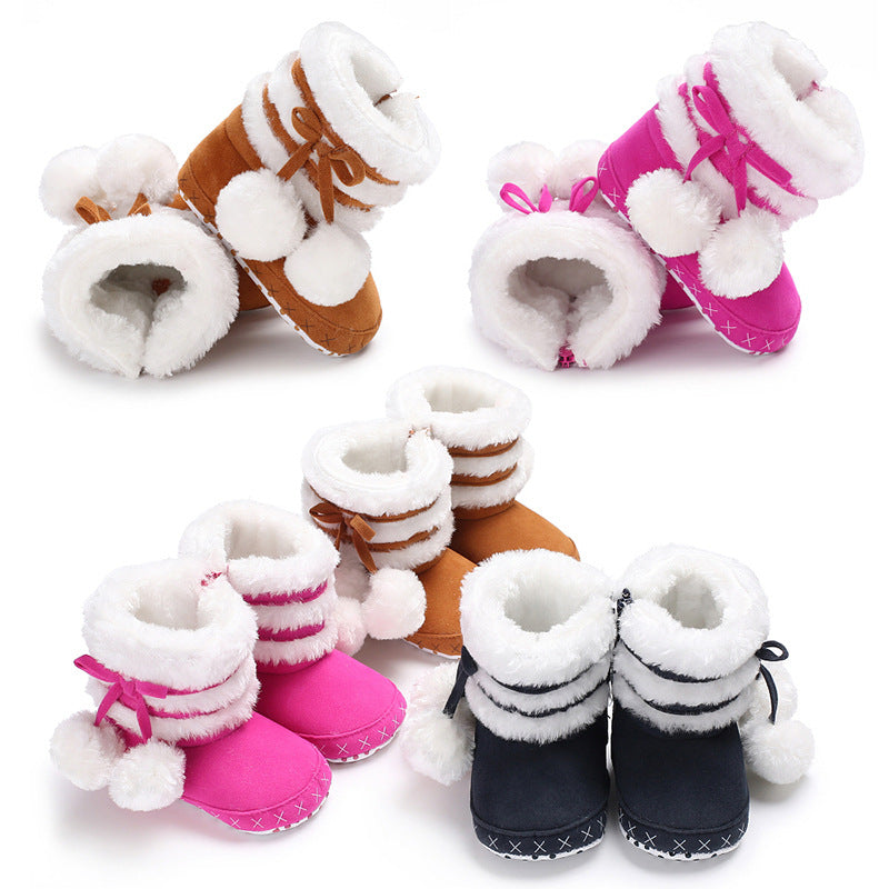 Pom Pom Winter-Booties für Kleinkinder | LuxeStyle