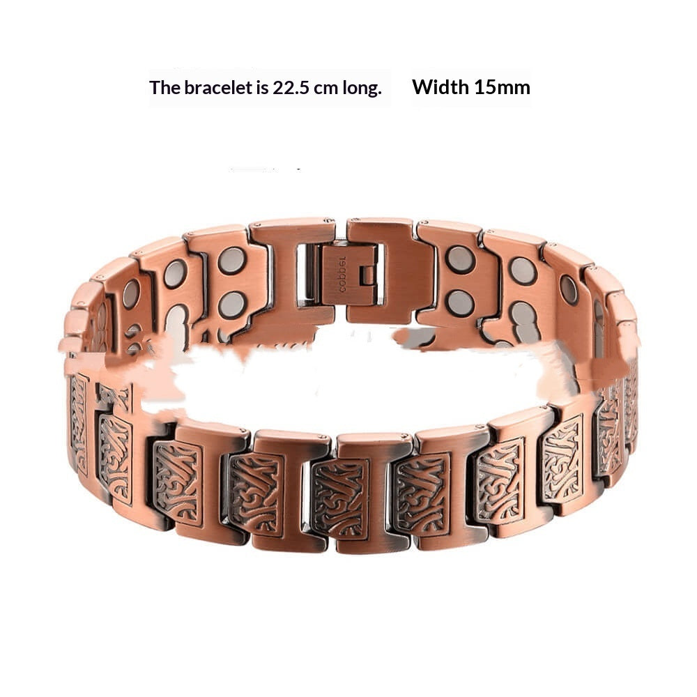 Kupferarmband im Retro-Stil für Herren – Bild 2 | LuxeStyle