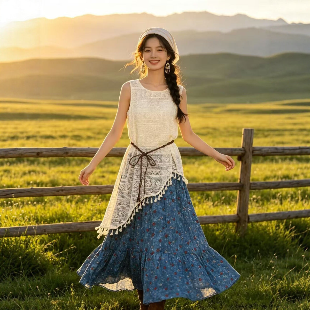 Ärmelloses Casual-Kleid im Ethno-Stil – Bild 9 | LuxeStyle