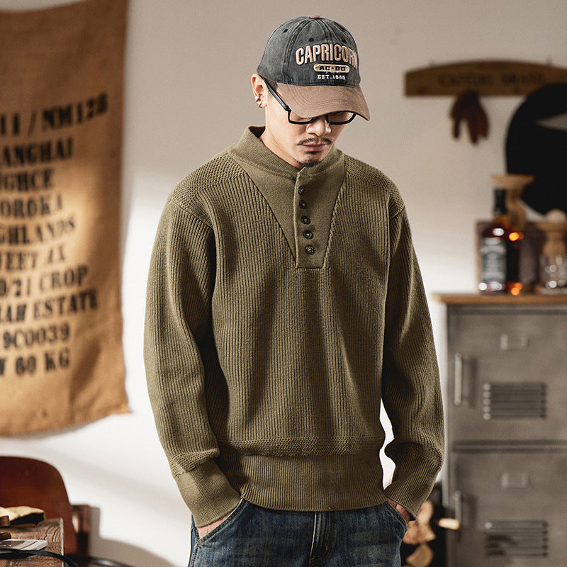 Edgy Henley-Pullover
