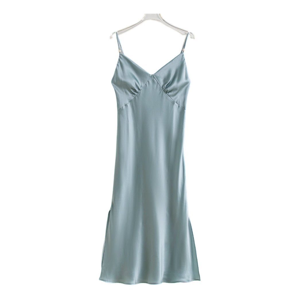 Seiden-Trägerkleid für Damen – Bild 4 | LuxeStyle