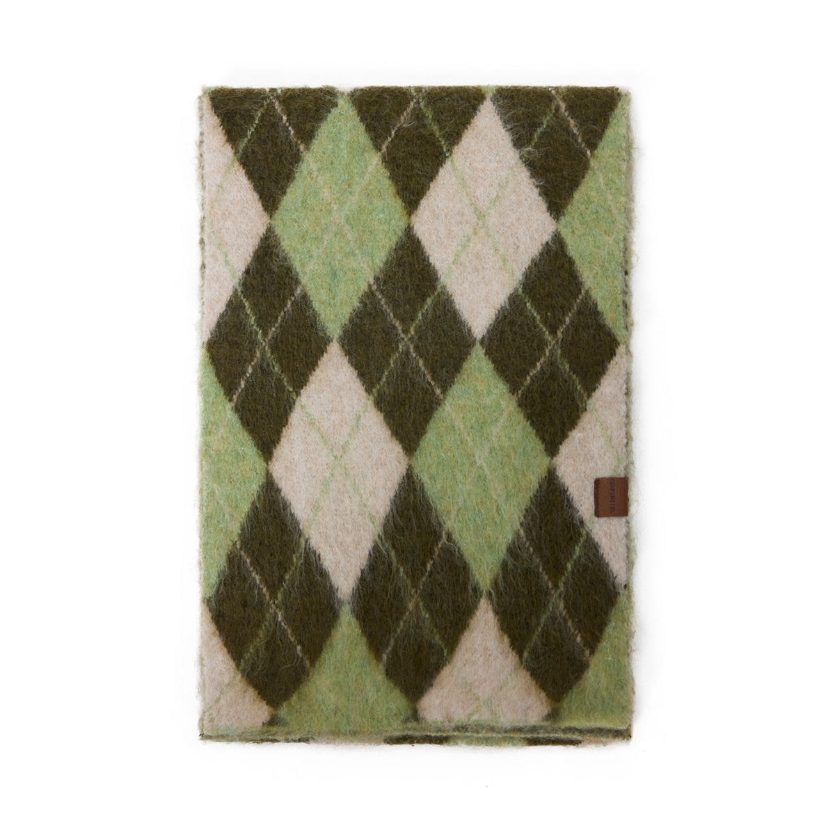 Diamantmuster Retro-Schal aus Wollmischung | LuxeStyle