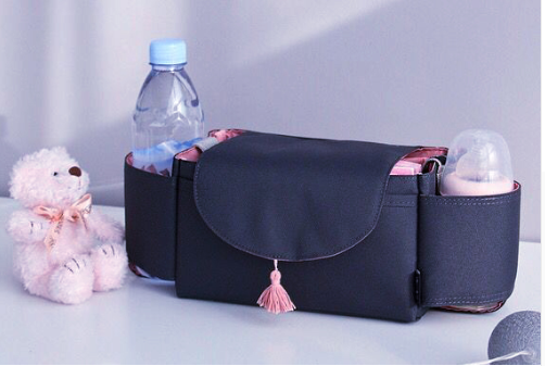 Kinderwagen-Organizer mit Flaschenhalter