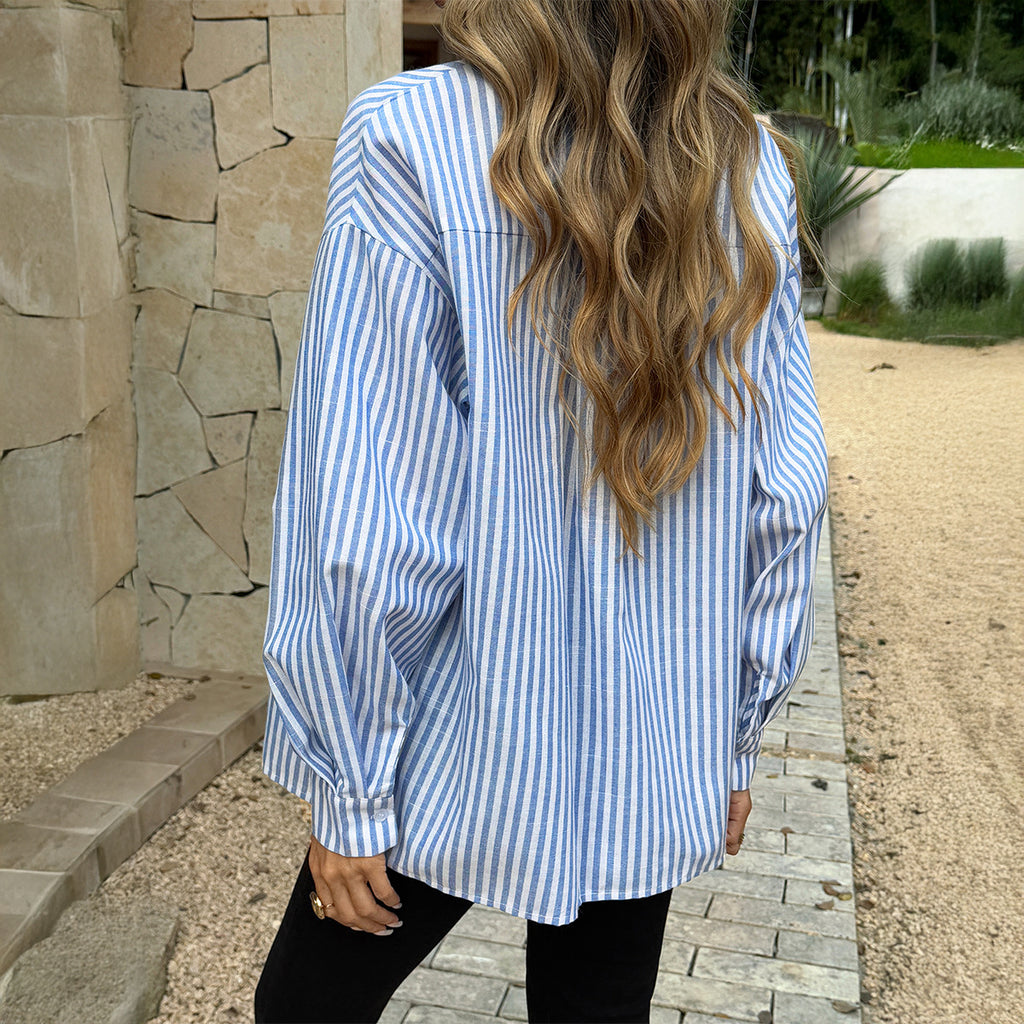 Gestreiftes Hemd im Commuter-Stil – Bild 5 | LuxeStyle