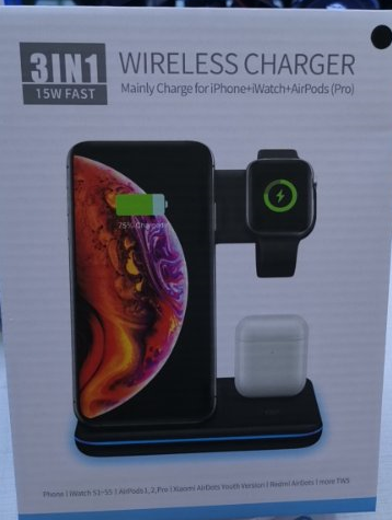 3-in-1 Wireless Ladestation für Apple & Android