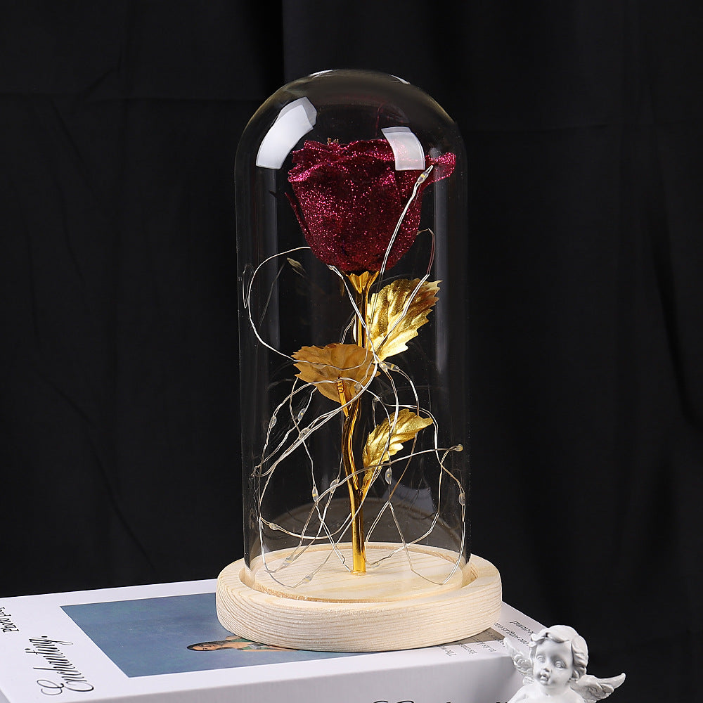 Ewige Rose mit LED-Licht