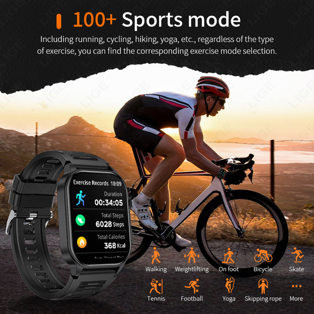 Smartwatch mit Gesundheitsueberwachung