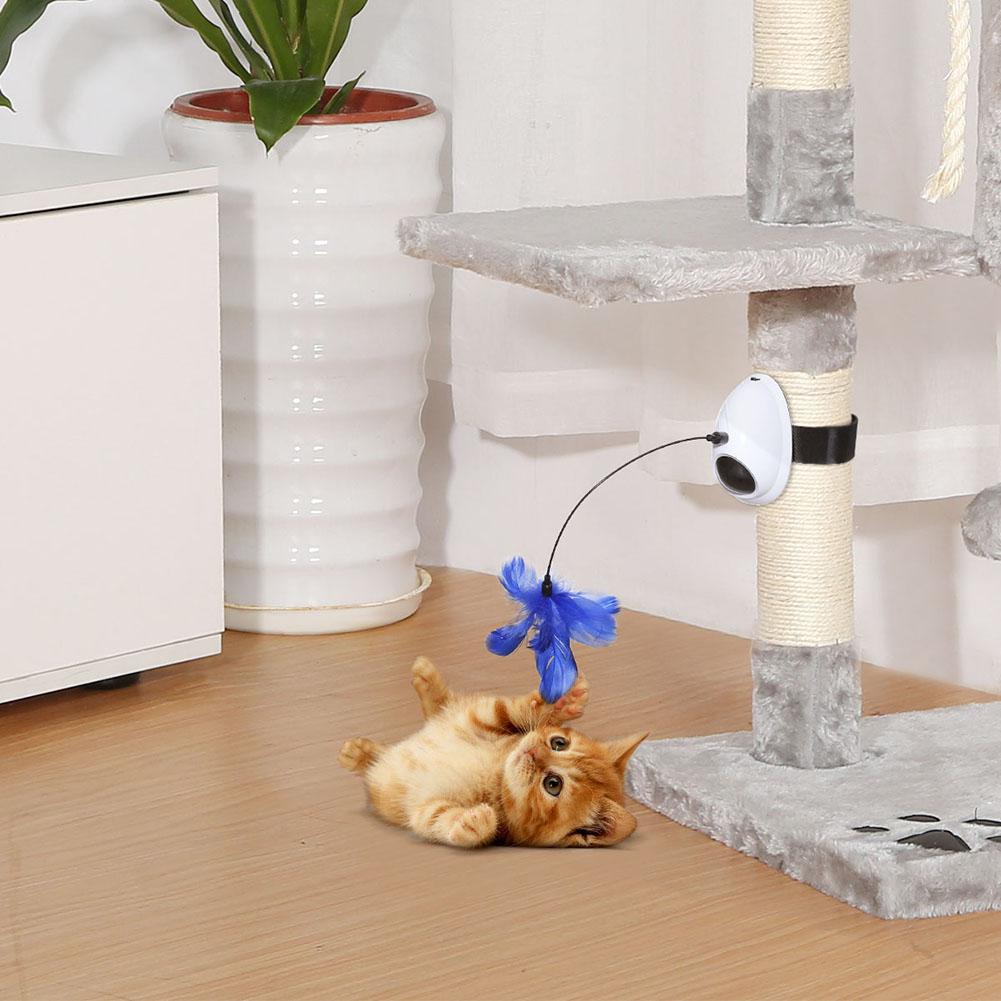 Elektrisches Katzenspielzeug mit Feder und Laser – Bild 3 | LuxeStyle