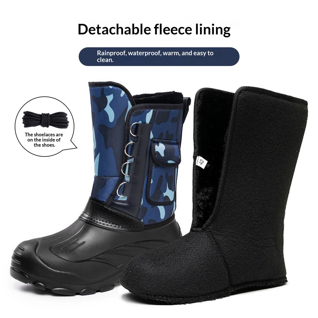 Herren Winter-Snowboots mit Fleecefutter