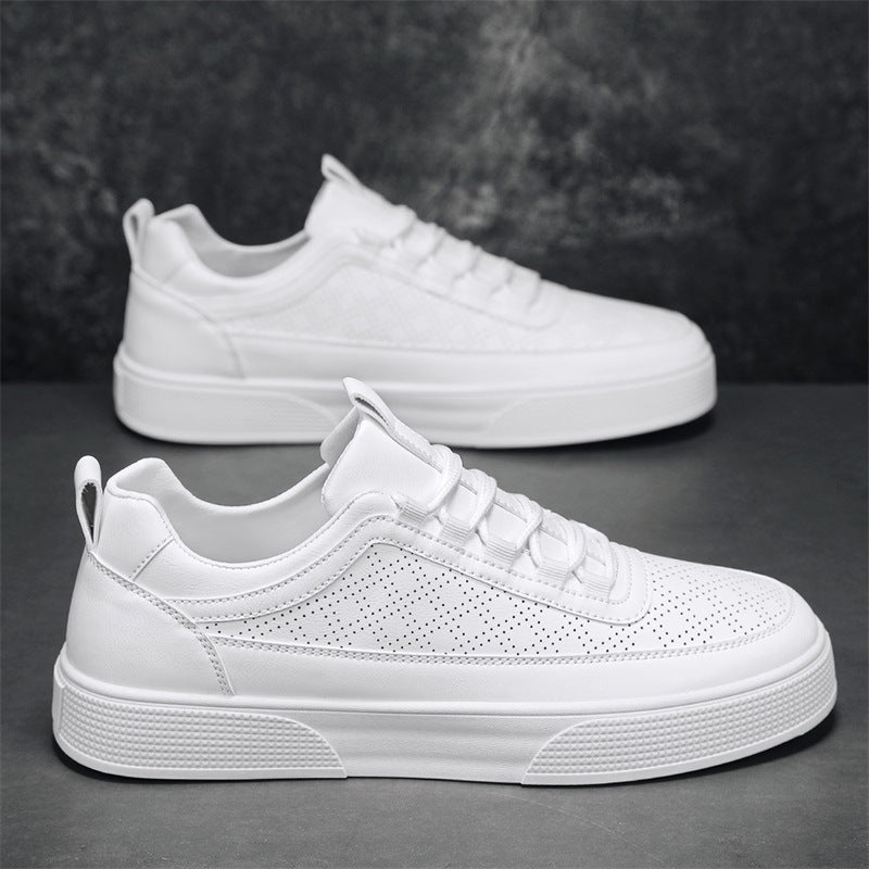 Schlichte weisse Sneaker mit dickem Boden – Bild 4 | LuxeStyle