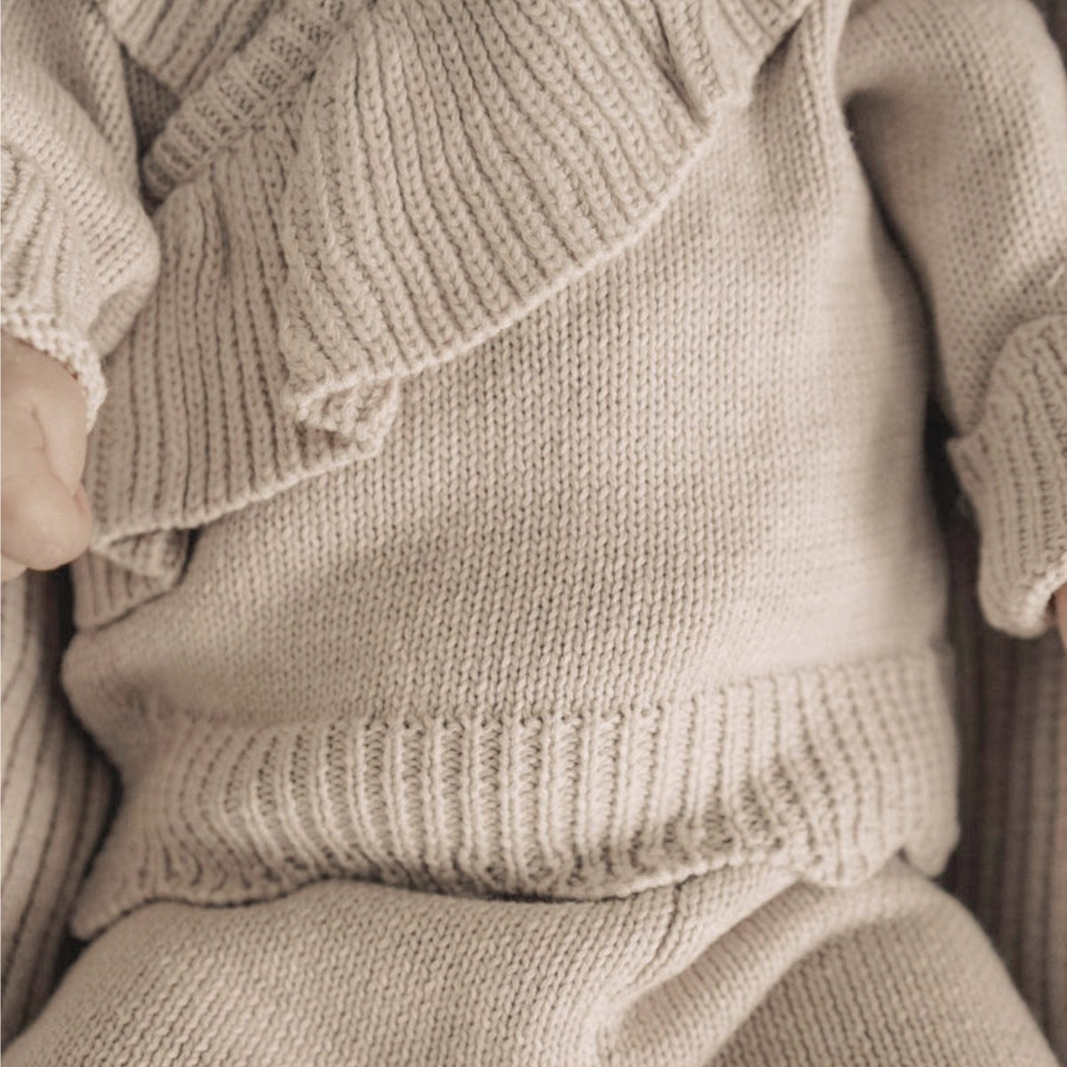 Baby Strick-Set mit Hose und Haarband · 3 Stück – Bild 6 | LuxeStyle