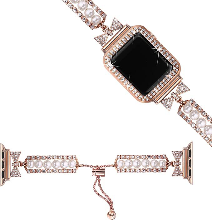 Smartwatch Armband mit Perlen – Bild 10 | LuxeStyle