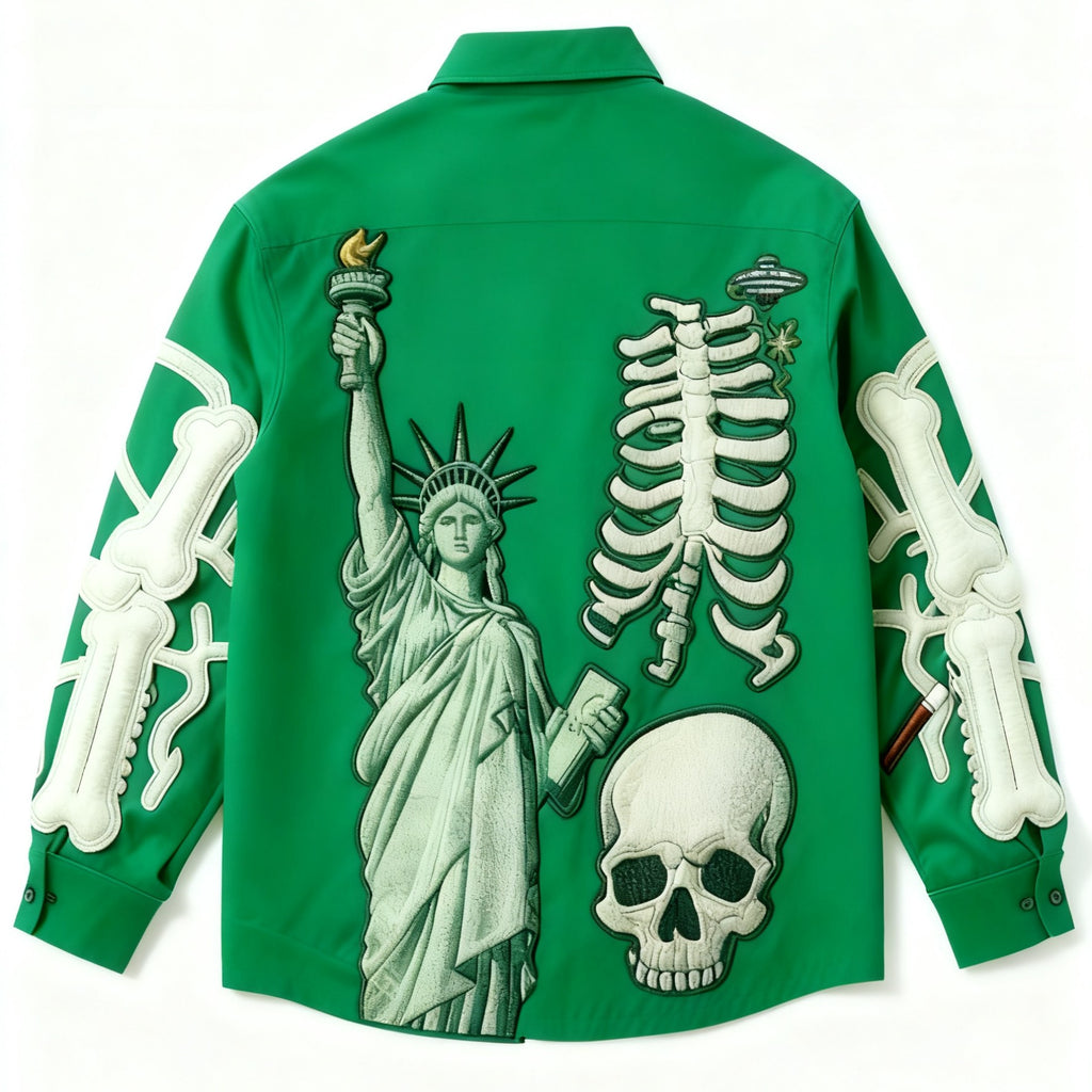 Freizeit-Shirt aus Polyester mit Print | LuxeStyle