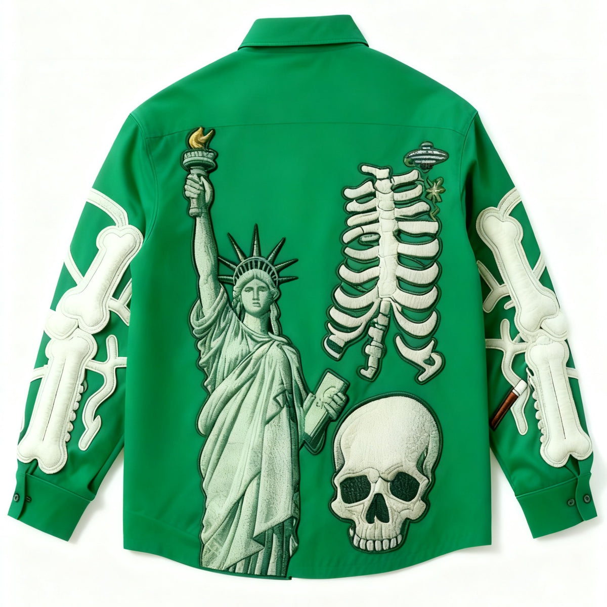 Freizeit-Shirt aus Polyester mit Print | LuxeStyle