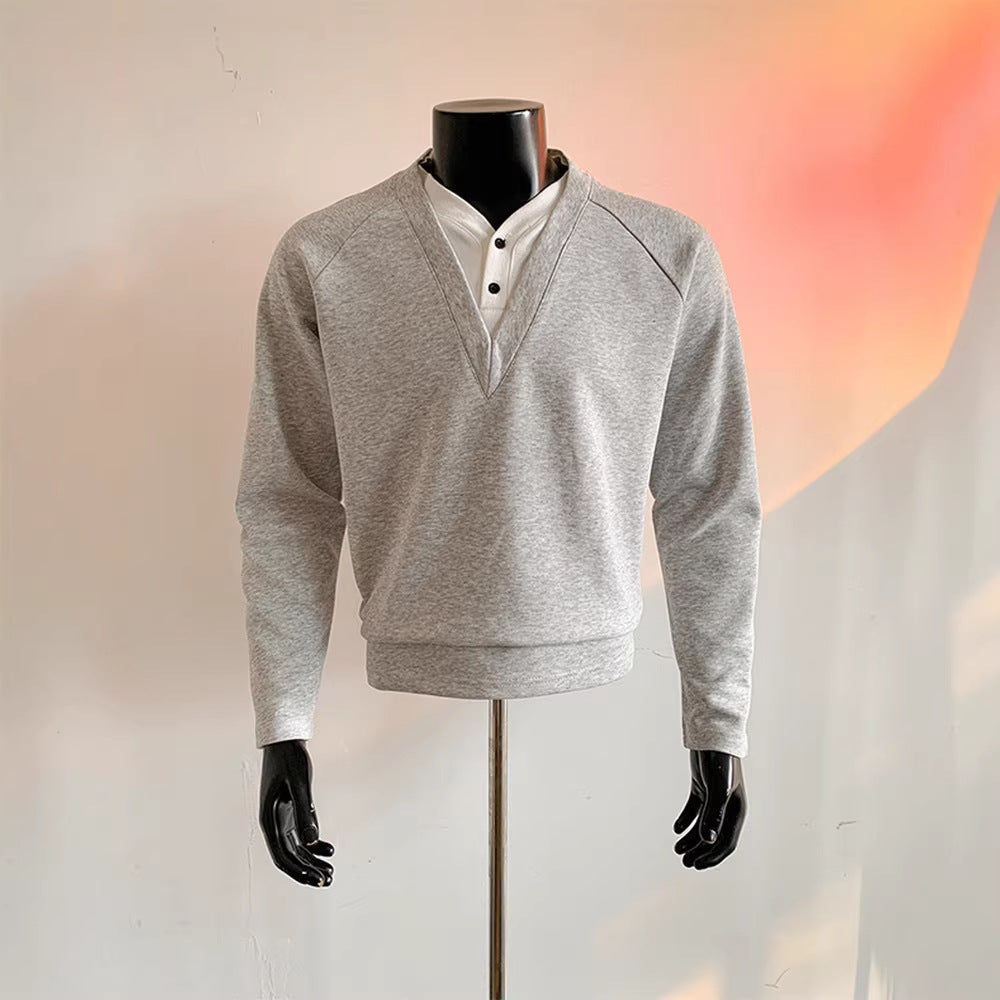 Pullover mit Doppel-V-Hals