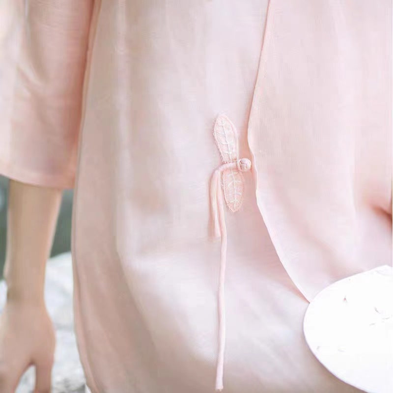 Leichtes Ramie-Kleid